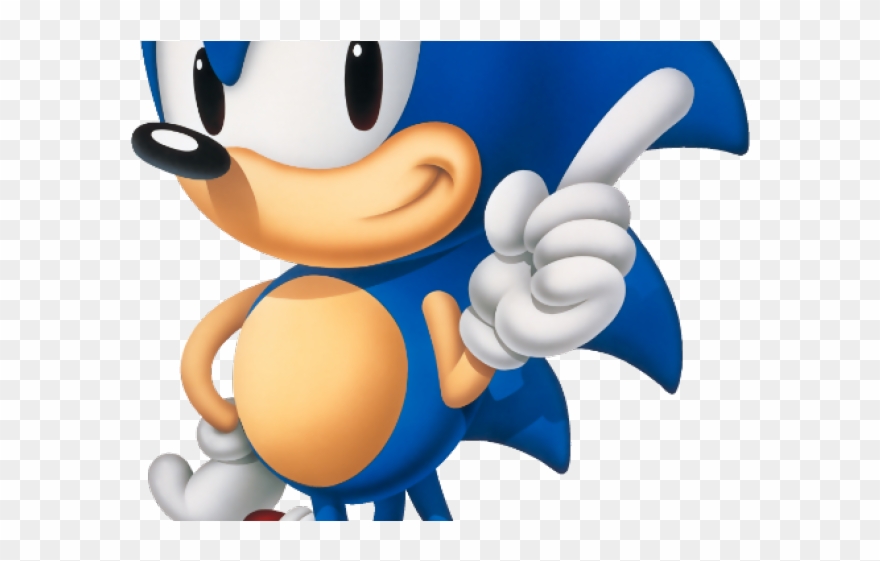 Sonic The Hedgehog Clipart Classic Sonic - Old Sonic The Hedgehog - Png Download