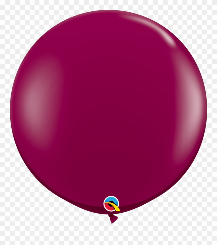 2 Qualatex 3ft Solid Colour Helium/air Latex Balloons - Globos Color Púrpura Clipart