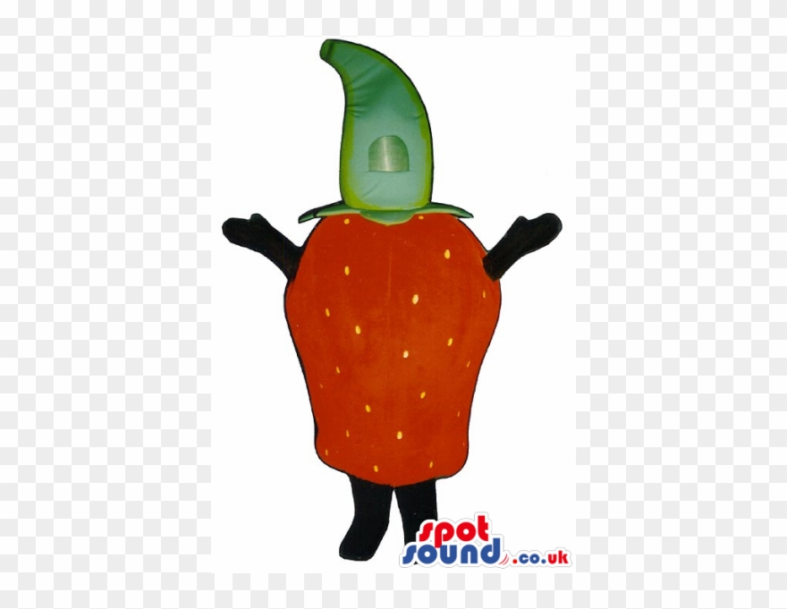 Customizable Red Strawberry Fruit - Strawberry Mascot Costume Clipart