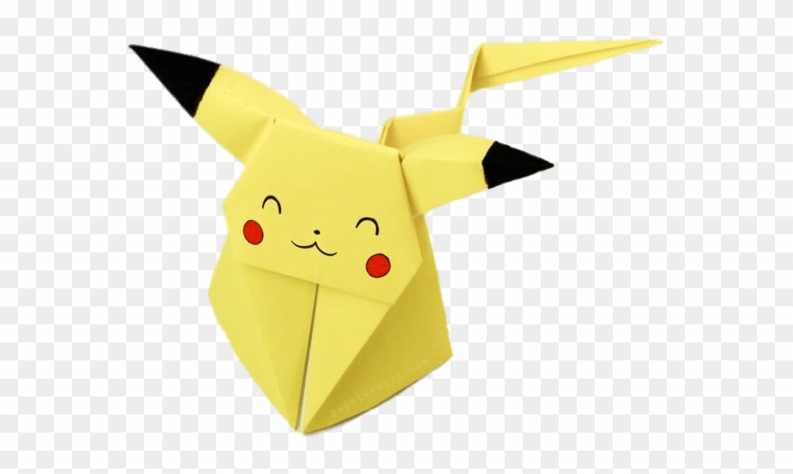 Origami Pikachu - Origami Passo A Passo Clipart