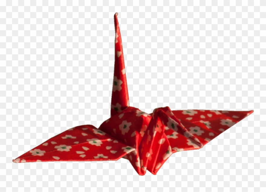 2 Png - Red Origami Paper Crane Clipart