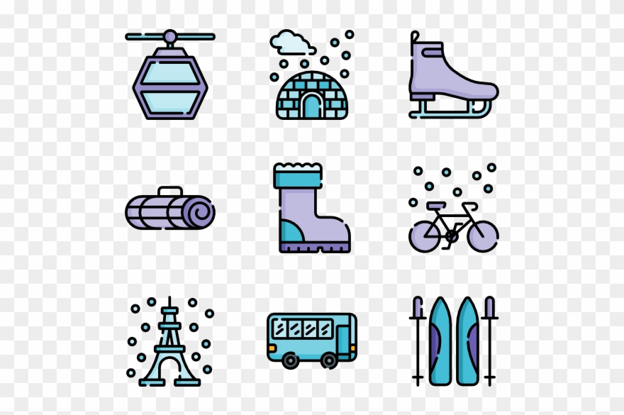 Winter Travelling Clipart