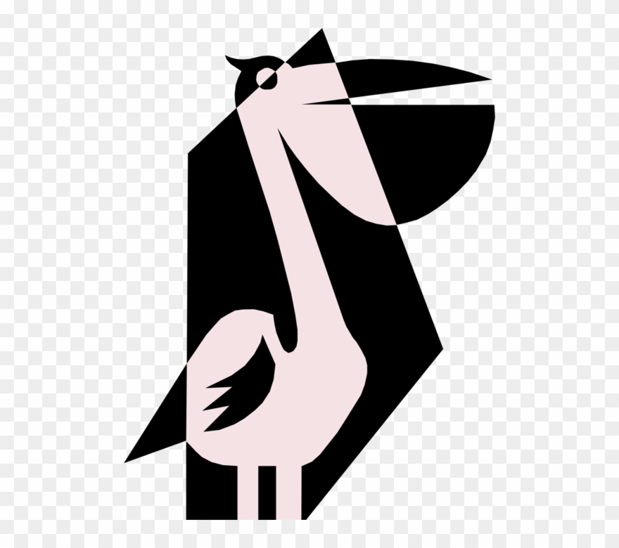 Vector Illustration Of Feathered Vertebrate Large Water Clipart