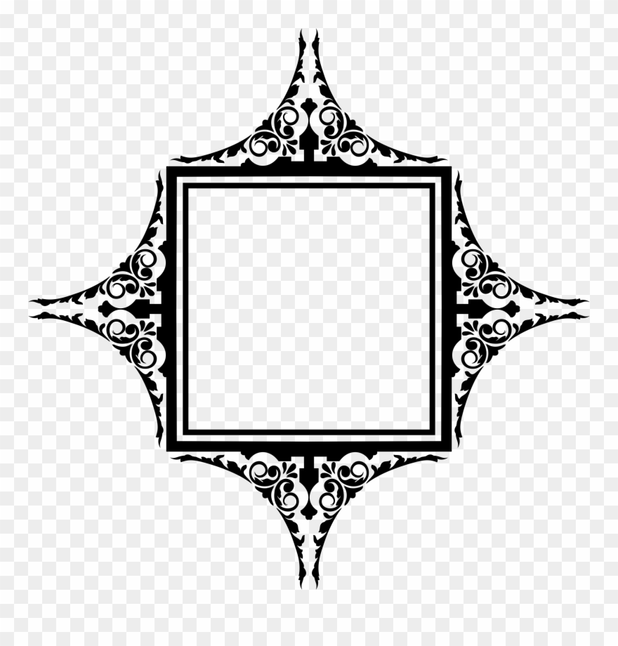 Clipart Ornament Derivation - Baroque Symmetry Art - Png Download
