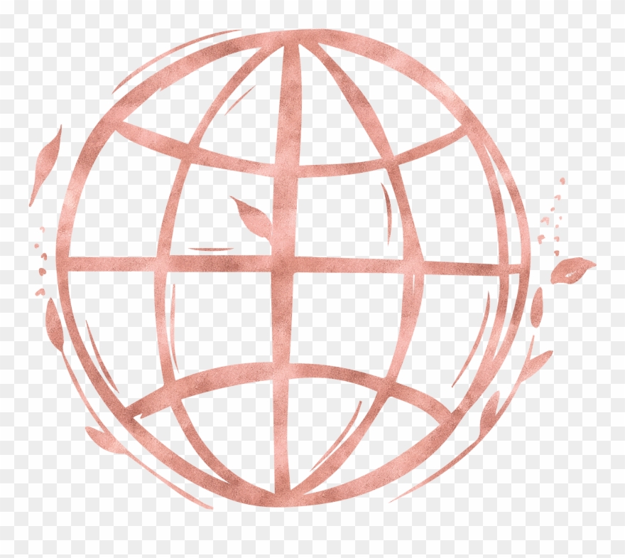 Hand Drawn Social Media Rose Gold - International Icon Svg Clipart