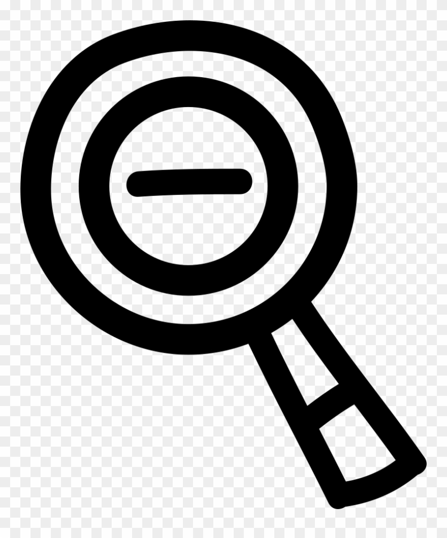 Less Zoom Hand Drawn Symbol Comments - Icon Clipart