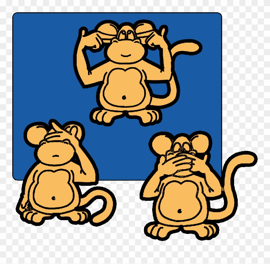 Kad Postavljate Blog Na Ovom Portalu, Postoji Obavezan - Three Wise Monkeys Clipart