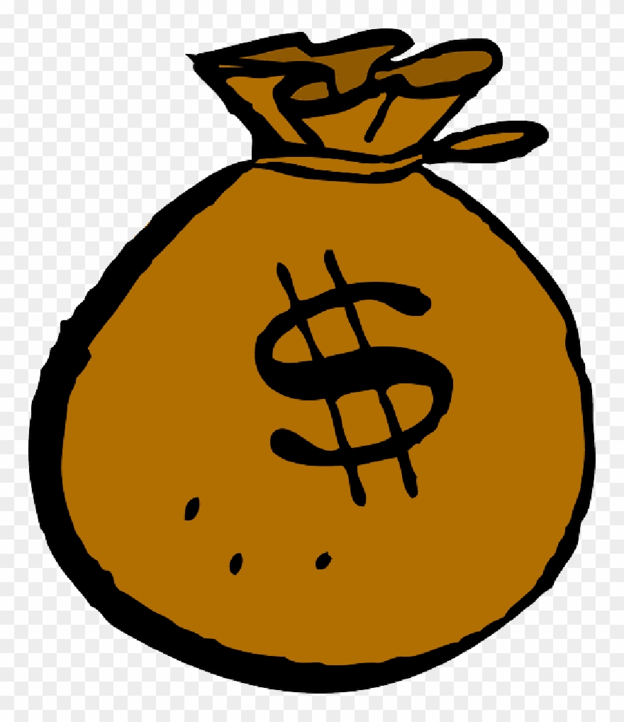 Coins Transparent Png Sticker - Money Bag Clipart