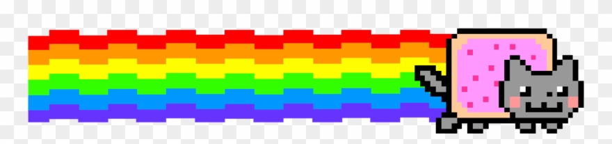 Clip Art Nyan Cat Youtube - Png Download