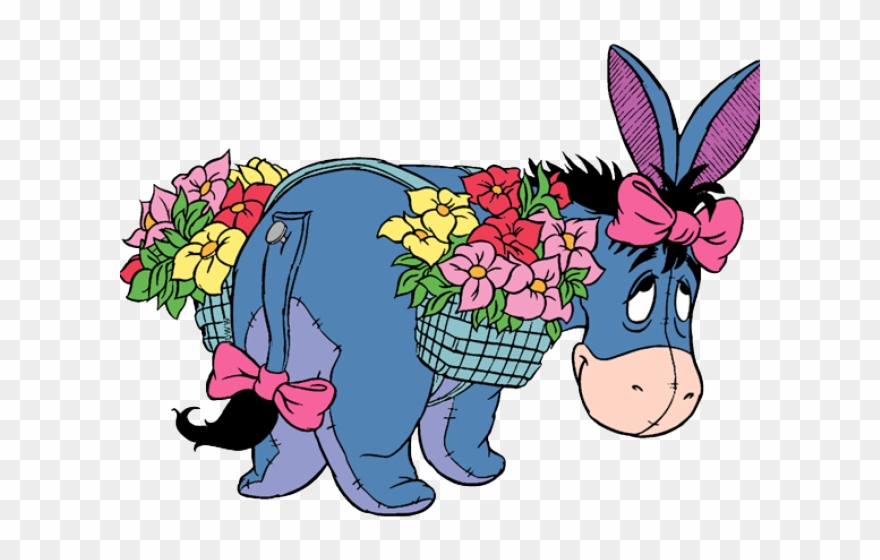 Donkey Clipart Easter - Winnie The Pooh - Png Download