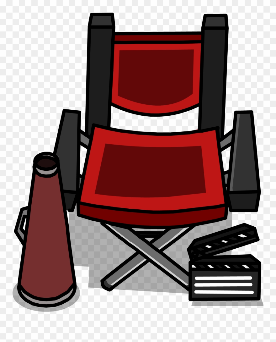 Director's Chair - Director Chair Club Penguin Clipart