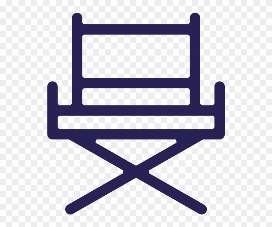Director Chair - Director De Cine Png Clipart