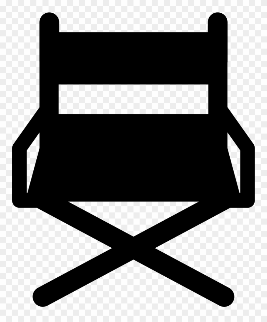 Director Chair Frontal View Comments - Director Icon Png Transparent Clipart