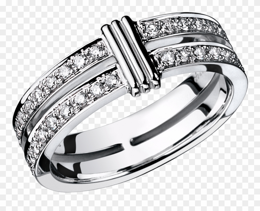 Wedding Band Subtile Eternité, White Gold, Link In - Alliance Mauboussin Clipart