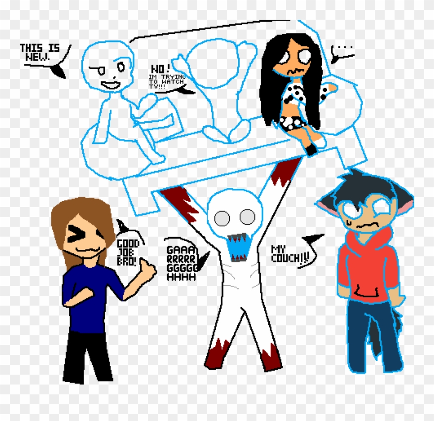 The Friend That Hate People On There Couch - Cartoon Clipart