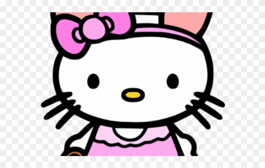 Kitten Clipart Easter - Hello Kitty Colouring Pages To Print For Free - Png Download