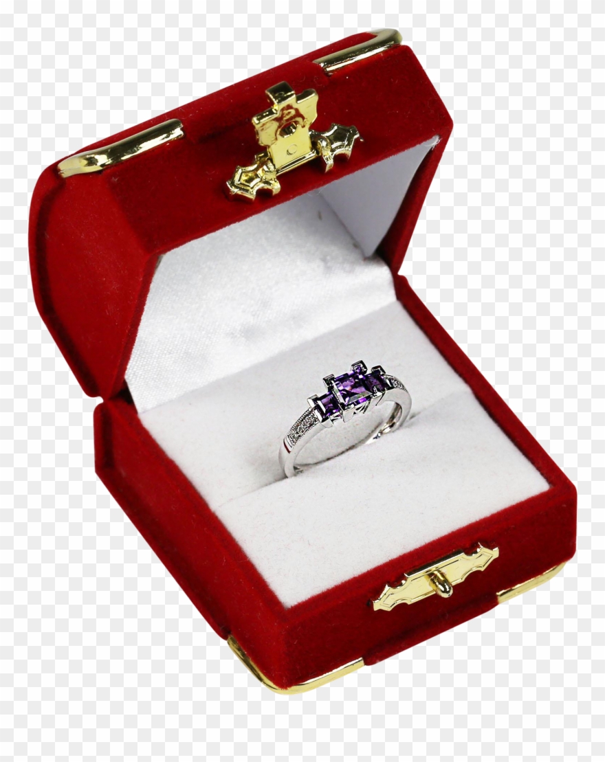 Fine 14k White Gold Amethyst & Diamonds Ring Size 6 - 14k White Gold Amethyst Ring Clipart