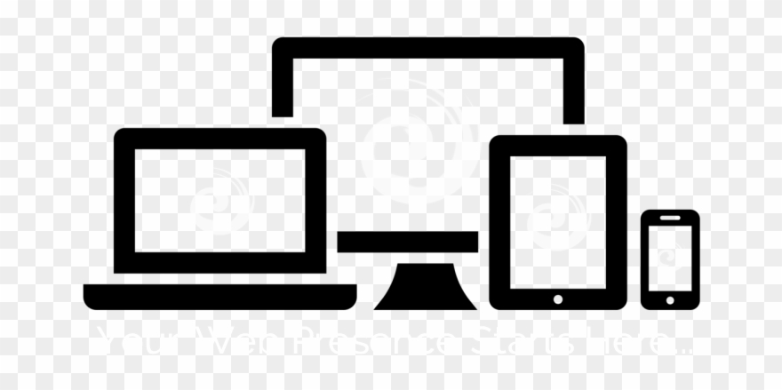 Laptop Desktop Tablet Phone Icon Clipart