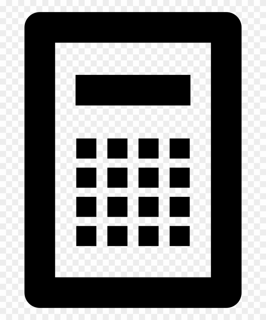 Calculator Comments - Calculator Icon White Png Clipart