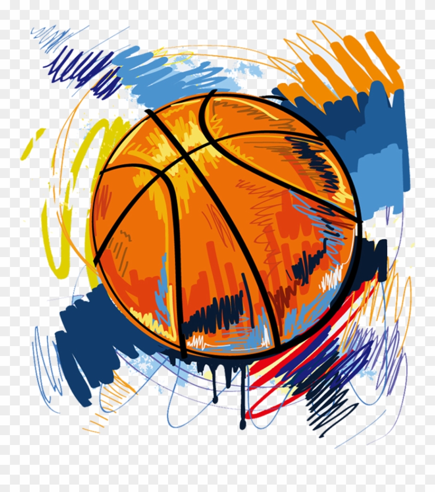 T-shirt Basketball Graffiti Illustration Clipart