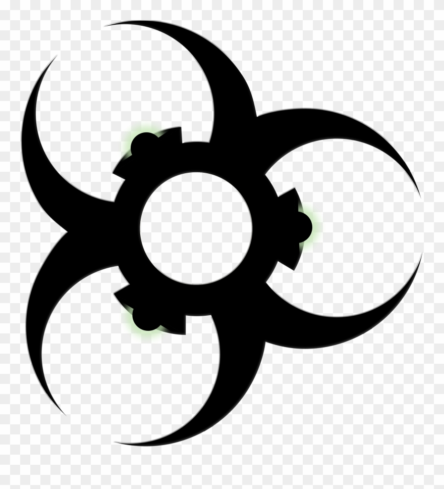 Radioactive Clipart Free Vector - Biohazard Symbol - Png Download