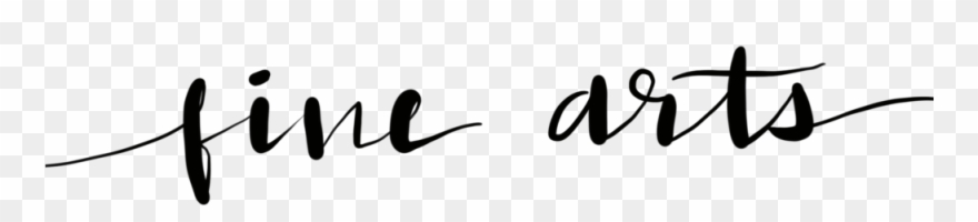 It Was Fine Arts That Got Me Into Art School In The - Calligraphy Clipart