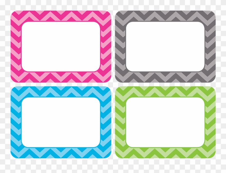 Tcr 5526 Chevron Nametags - Teacher Created Resources Tcr5526 Chevron Name Tags Clipart