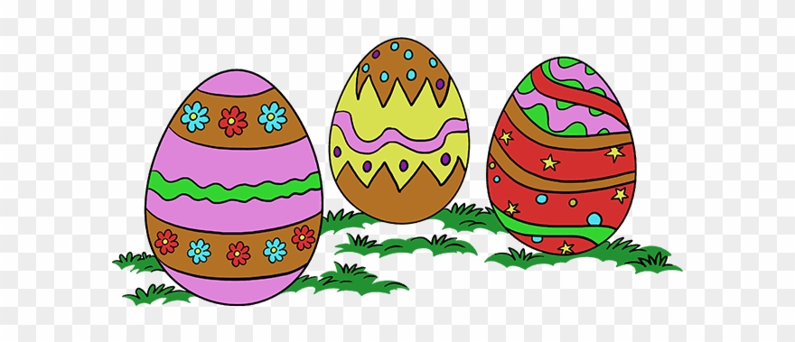 How To Draw Easter Eggs - Drawing Clipart