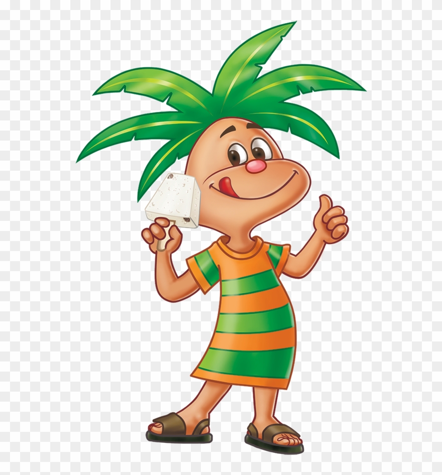 Él Visualizó A Un “coqueiro Animado”, Cuyo Cuerpo Fuera - Coqueiro Helado Clipart