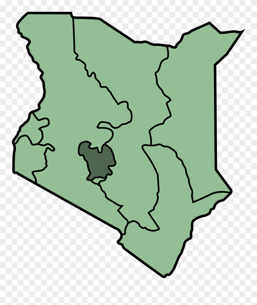 Open - Map Of Kenya Provinces Clipart