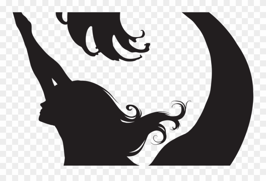 Money Svg Download Silhouette Techflourish Collections - Mermaid Clipart Black And White - Png Download