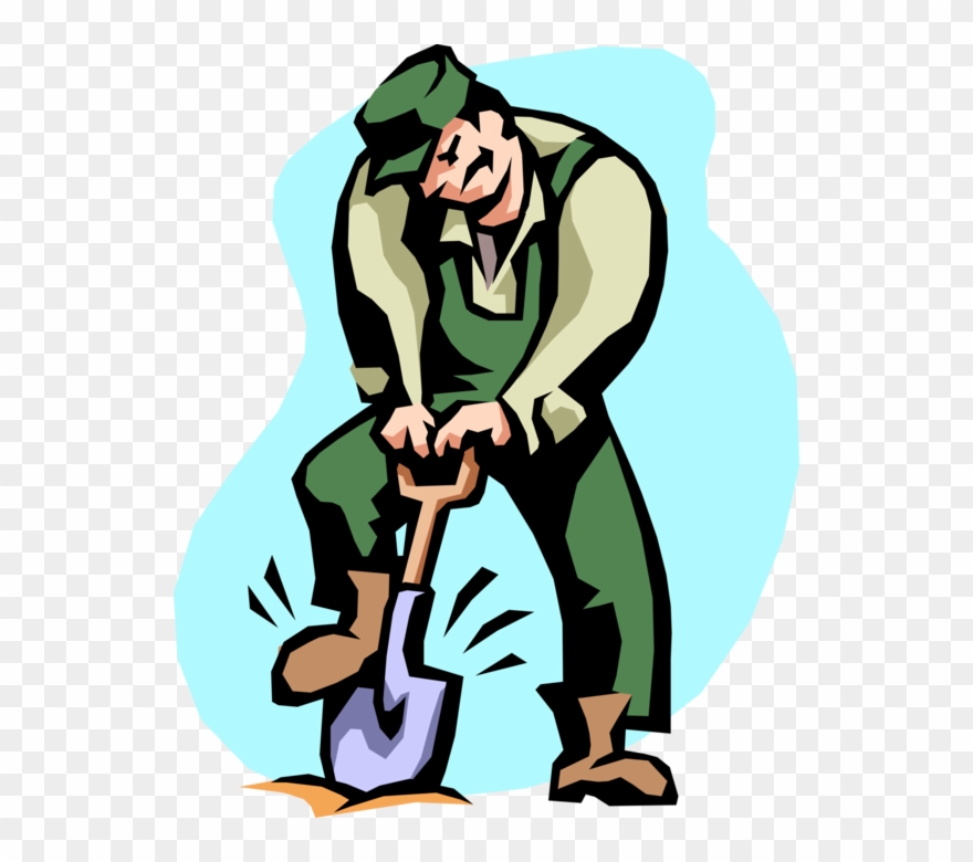 Vector Illustration Of Construction Worker Breaks The - Person Working Clipart