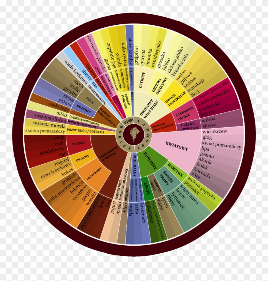 Ten Wine Aroma Wheels Best Christmas Gifts Png Best - Wine Aroma Wheel Clipart