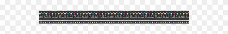 Chalkboard Brights Clingy Thingies Borders - Wrapping Paper Clipart