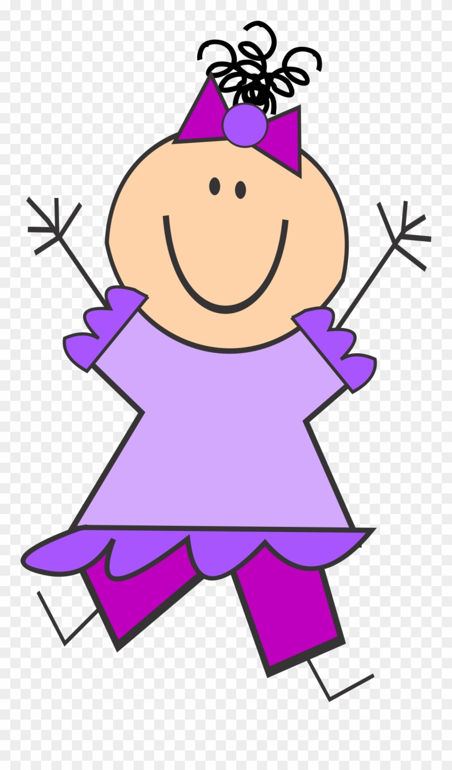 Big Image - Funny Girl Clipart