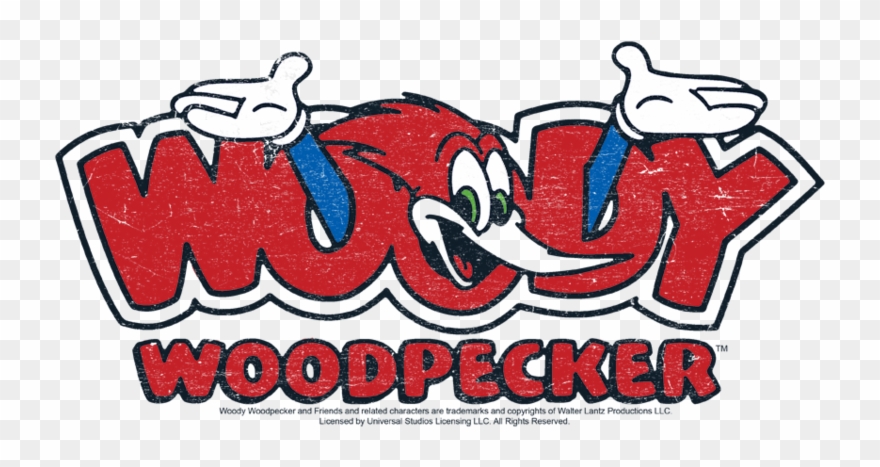 Woody Woodpecker In Logo Youth T Shirt - Woody Woodpecker Logo Clipart