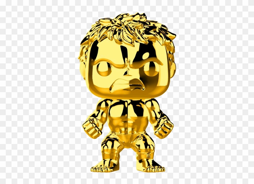 Marvel Studios 10th Anniversary - Funko Pop De Hulk Dorado Clipart