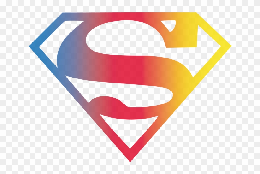 Dc Superheroes - Pink Superman Logo Clipart
