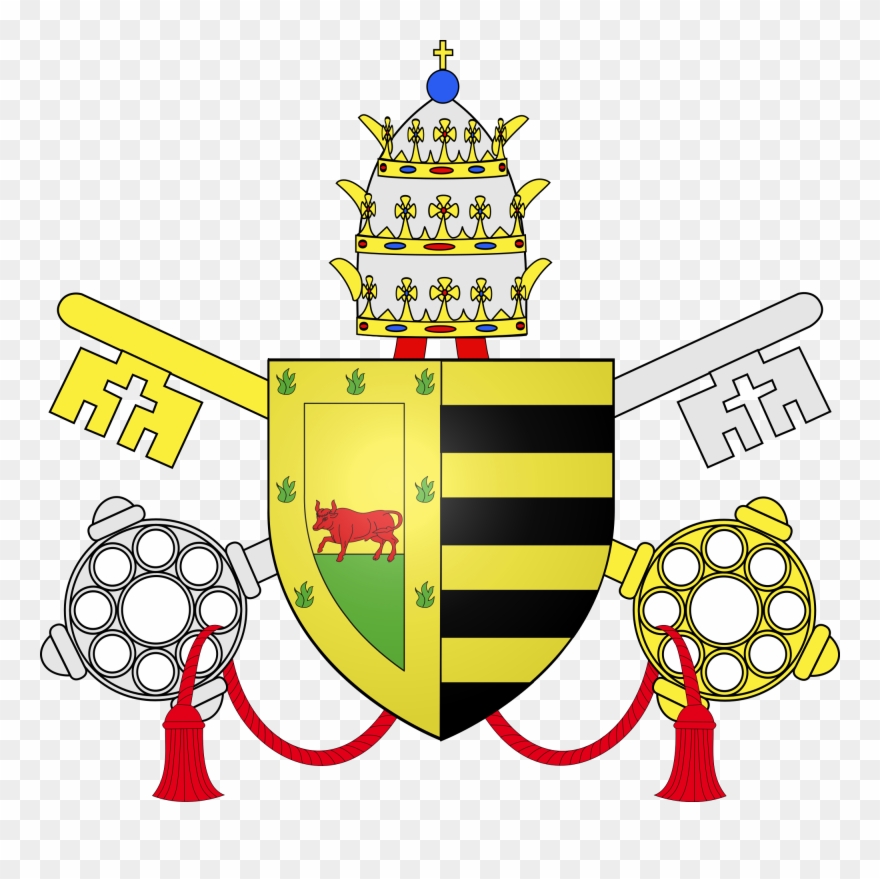 Open - Pius X Coat Of Arms Clipart
