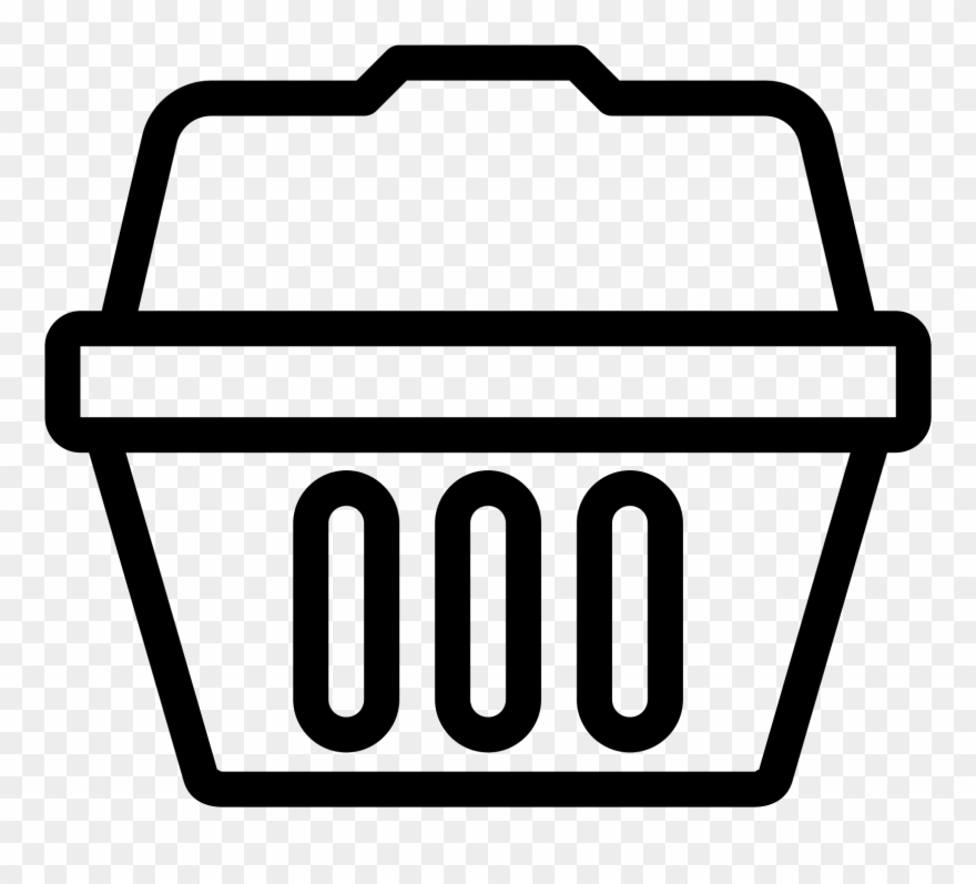 Basket Icon In Iphone Style - Icon Clipart