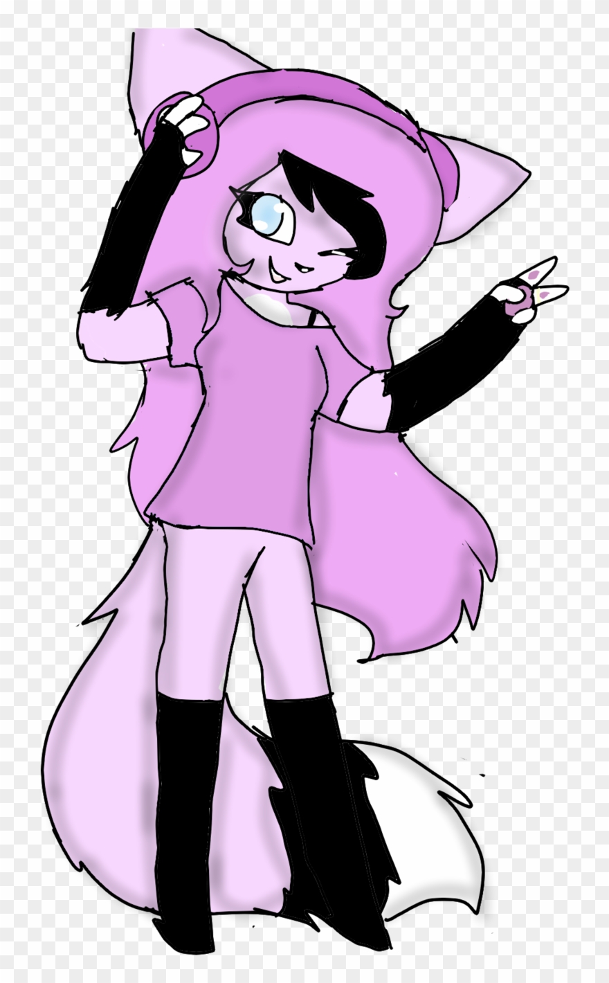 Artsy Drawing Person Image Royalty Free - Cartoon Clipart