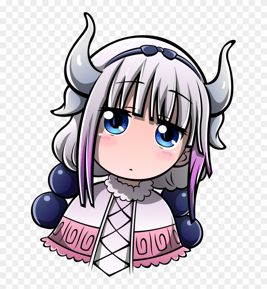 Kanna Staring At You - Cartoon Clipart