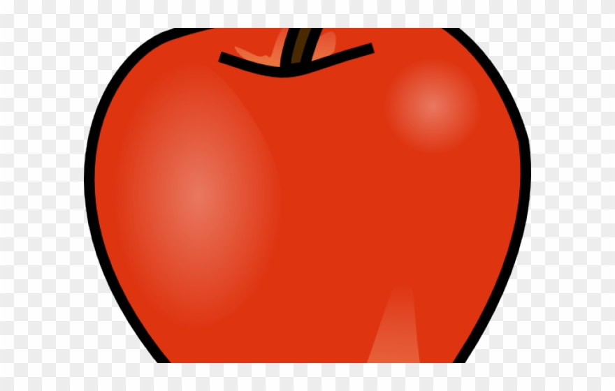 Apple Clipart Banana - Cartoon Apple - Png Download