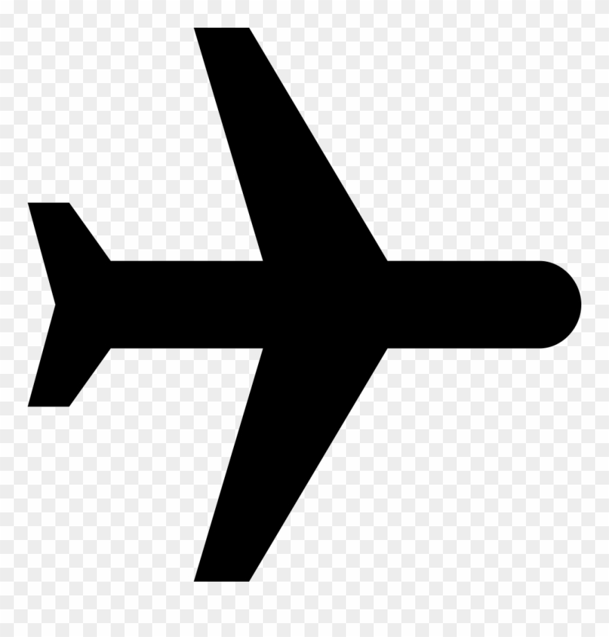 Flight Paramedic Clipart Black And White - Black Plane Png Transparent Png