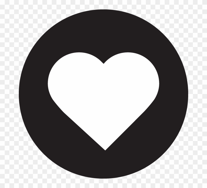 Hfh Icon Heart Blackcircle - Icon Png White Badge Clipart
