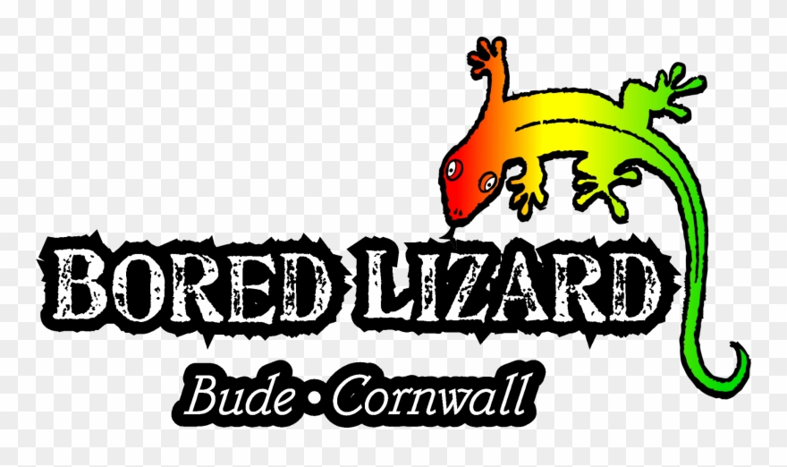 Bored Lizard Surf Shop, Bude, Cornwall - Clothing Lizard Logo Clipart