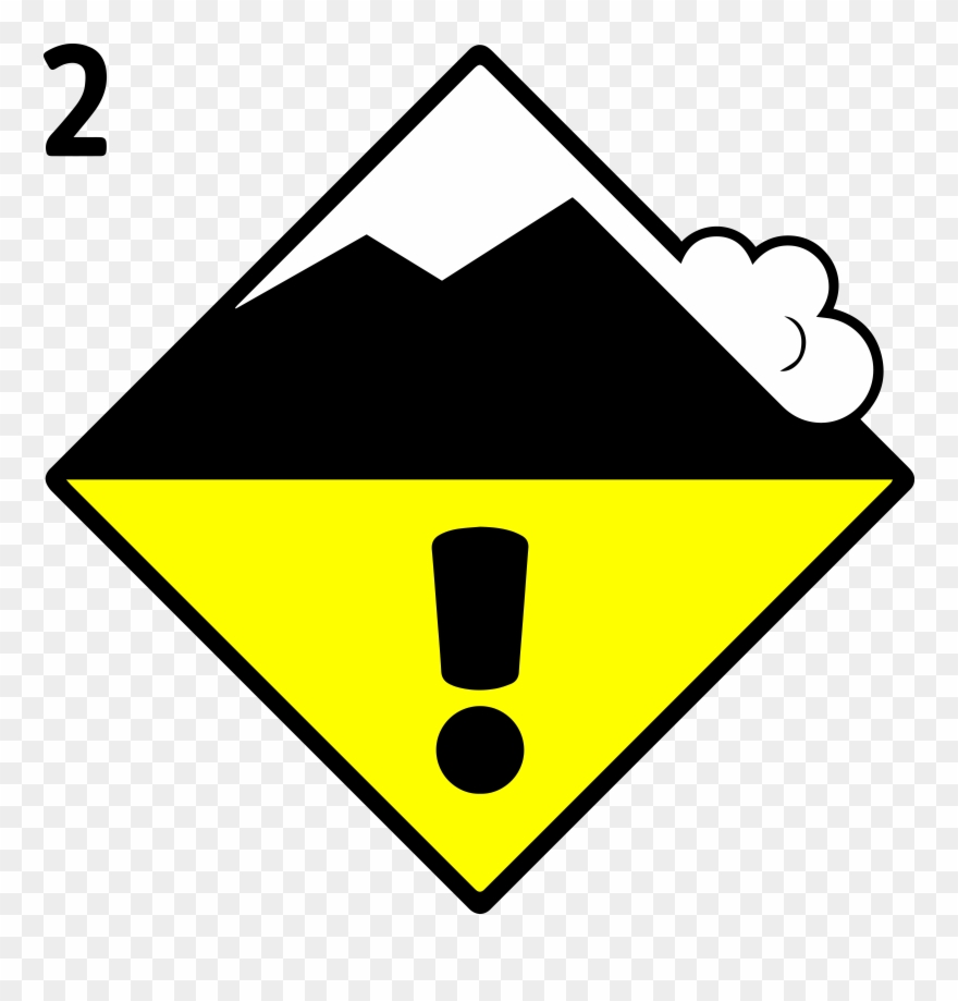 Moderate, The - Avalanche Danger Signs 5 Clipart