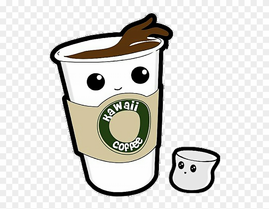 Coffee Cup Marshmallow Drink Kawaii Freetoedit - Kawaii Coffee Clipart