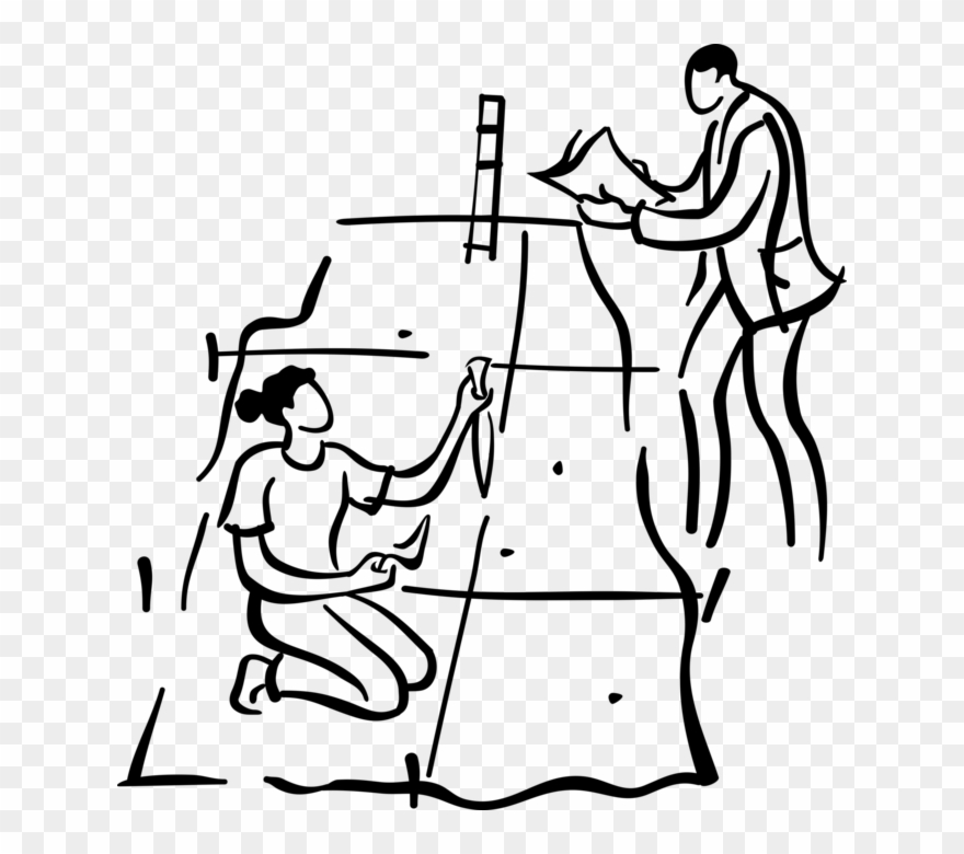 Vector Illustration Of Archaeological Dig With Archeologist Clipart