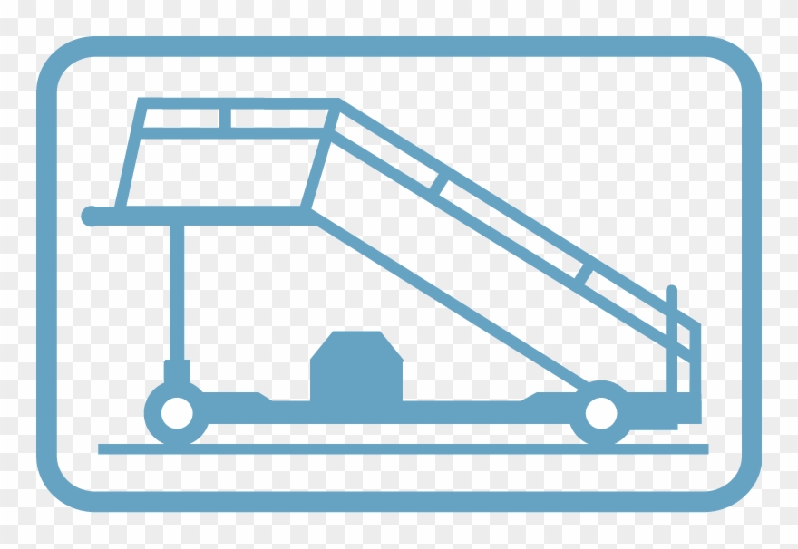 Pictogram For Passenger Stairs, Passenger Boarding - Disabled Signs Clipart